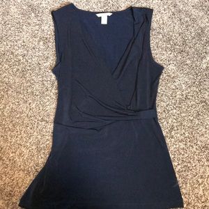 Navy blue tank top, dressy